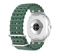 xhKJO Silicone Breathable Replacement Straps for Galaxy Watch 8 40mm 44mm Wristband, Flip Clasp Straps WatchBands WristStrap, Replacement Bands Wrist Strap for Galaxy Watch 8 Classic 46mm (green)