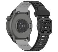 xhKJO Silicone WatchBand for Huawei Watch GT Runner 2 Wristband Straps,Replacement Straps Wrist Strap, Replacement Bands Bracelet Wrist Strap for Huawei Watch GT Runner 2 Accessories (black grey)