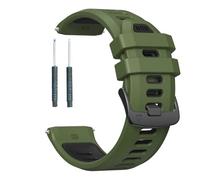 xhKJO Smart Watchbands for Garmin Forerunner 970 Wristband, Silicone Flip Clasp Straps Wrist Straps, WatchBand Bracelet Wrist Strap for Garmin Forerunner 970 Smartwatch Accessories (green black)