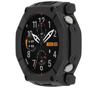 xhKJO Smartwatch Cover for Huami Amazfit T-Rex Ultra 2 Case, Smartwatch Case Silicone Skins Pounch,Anti-scratch Clear TPU Bumper Cover Shell for Huami Amazfit T-Rex Ultra 2 Accessoires (black)