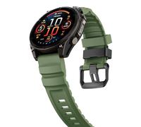 xhKJO Smartwatch Strap for Garmin Fenix 8 Amoled 51mm Wristband, Silicone Flip Clasp Straps Wrist Strap Bands Bracelet WristStrap WatchBand Replacement Straps for Garmin Fenix 8 Solar 51mm (green)