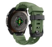 xhKJO Sport Silicone Straps for Garmin Quatix 8 51mm Wristband, WatchBand Straps Wrist Strap, Replacement Bands Bracelet Wrist Strap for Garmin Tactix 8 amoled 51mm /Tactix 8 Solar 51 mm (green)