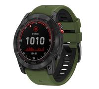 xhKJO Sport Straps for Garmin Fenix 8 Pro Amoled 47MM Wristband, Replacement WatchBand Silicone Wrist Strap, Replacement Bands Bracelet Wrist Strap for Garmin Fenix 8 Pro Amoled 47MM (green black)