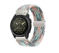 xhKJO Sport WatchBand for Garmin Fenix 8 43mm Wristband, 20mm Nylon Flip Clasp Straps Wrist Strap, WatchBand Bracelet Wrist Strap for Garmin Fenix Epix Pro 42mm / Amoled 43mm Watch (pink 1)