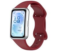 xhKJO Sport WatchBand for Huawei Band 11 Pro Wristband, Replacement Straps Silicone Straps Wrist Strap, Replacement Bands Bracelet Wrist Strap for Huawei Band 11 Watch Accessories (wine)