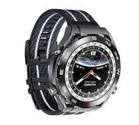 xhKJO Watch Bands for Huawei Watch Ultimate 2 Wristband, Nylon Straps Wrist Strap, Replacement Bands Bracelet WatchBand Wrist Strap for Huawei Watch Ultimate 2 Accessories (black white)