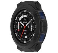 xhKJO Watch Cover for Huami Amazfit Active Edge A2212 Case,Ultra Smartwatch Case Silicone Skins Pounch,Anti-scratch Clear TPU Watch Bumper Cover Shell for Huami Amazfit Active Edge A2212 (black)