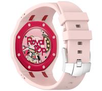 xhKJO WatchBand for Swatch Royal Pop Wristband,Sport Silicone Replacement Bands WatchBand Wrist Strap, Replacement Straps Bracelet Wrist Strap for Swatch x AP Royal Pop (rose, crown at 12 o’clock)