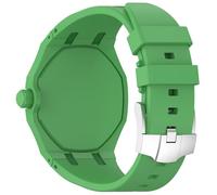 xhKJO WatchBand for Swatch Royal Pop Wristband,Sport Silicone Replacement Bands WatchBand Wrist Strap, Replacement Straps Bracelet Wrist Strap for Swatch x AP Royal Pop (green, crown at 12 o’clock)