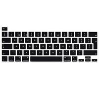 XHLWZR English Silicone Keyboard Cover for MacBook Pro 16" A2141 2019/2022 Pro 13 M2 for MacBook Pro 13 Magic Keyboard and MacBook Pro M1 Chip A2338/A2251/A2289 2020+,European Layout