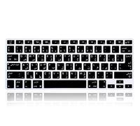 XHLWZR EU/UK/US Arabic Language Silicone Keyboard Cover Skin for MacBook Pro 13" 15" 17" (2015 or Older Version),for MacBook Air 13" A1369/A1466,USA and European Layout Protective Skin