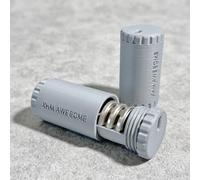 XHM Awesome CR2032 Battery Holder 2 Pack, 6 Colors Optional, Eco-Friendly Biodegradable Battery Case Holds 6 Batteries, Water-Resistant Snap Closure for Travel & Daily Use (Gray)