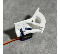 XHM Awesome Servo Motor Hinge - Hatch Door Hinge Parts & Servo Accessories, Perfect for Arduino Raspberry Pi DIY Robotics/Maker Projects (1, White)
