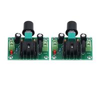 XHM197 LM317 Linear Voltage Regulator Board - 2 Pack - Adjustable DC 1.25 to 33V Output - AC 20V or DC 35V Input - 1.6mm PCB Double Panel - Large Heat Dissipation