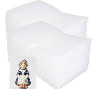 XHMAXE 100Pcs Bubble Pouche Wrap, 8”x10” Bubble Bags for Shopping, Double Wall Bubble Cushioning Wrap Bags for Mailing Packing, Moving and Storage Fragile China Dishes Electronic Item