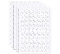 XHNFCU 350 Pieces Round Transparent Double-Sided Tape Double Sided Adhesive Dots Removable Adhesive Sticker Traceless Multipurpose Tape for Party Decorations, DIY Art, Home Decoration(10mm)