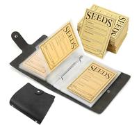 XHNKEG Pack of 50 Seed Storage, Seed Storage Envelopes, Seed Bags, Black Seed Bags, Folder, Seeds Saving Envelopes Set for Garden Seeds and Small Parts