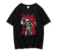 xhomeshop Anime Berserk T-Shirts Guts Short Sleeves Pullover The Black Swordsman Guts Summer T-Shirts Berserk Fans Clothing