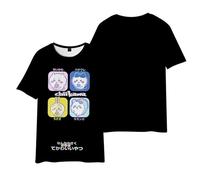 xhomeshop Cute Chiikawa Rabbit Print Cos Rabbit Dog 3D Digital Printing Kawaii Anime Pattern Printed T-Shirt Lovely Hachiware Short Sleeves Tops