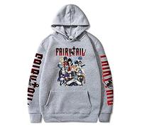 xhomeshop Fairy Tail Hoodie Men Women Fairy Tail Character Print Hoody Sweatshirt Anime Harajuku Pullover Hoodie Fairy Tail Natsu Erza Lucy Gray Happy