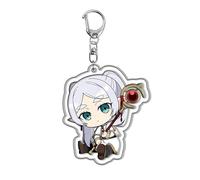 xhomeshop Frieren Beyond Journey's End Keychain Cute Accessories Anime Character Figure Acrylic Pendants Cosplay Bags Decorations