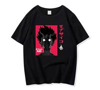 xhomeshop Mob Psycho 100 T-Shirt Comfortable Casual Short-Sleeve Tops Loose Plus Size T-Shirt for Men and Women