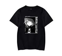 xhomeshop Seraph of The end T-Shirt Cosplay Top 2D Printed Cotton Blended T-Shirt Summer Casual top with Anime patternboth Men and Women can wear