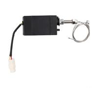 XHQ-PT Diesel Engine Stop Solenoid Valve, Electromagnetic Shutdown Controller for Generator, 12V 24V Normal Open Closed, -40 to 150C, 90-110N Pull Force, 40mm Wire(Normal closed 12V)