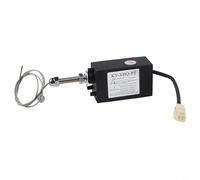 XHQ-PT Diesel Engine Stop Solenoid Valve, Electromagnetic Shutdown Controller for Generator, 12V 24V Normal Open Closed, -40 to 150C, 90-110N Pull Force, 40mm Wire(Normal open 24V)