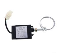 XHQ-PT Engine Stop Solenoid Valve 12V 24V Diesel Generator Shutoff Switch Normally Open Closed 90-110N Pull Force(Normal closed 24V)