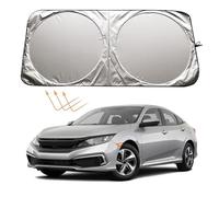 XHRING Windshield Sun Shade Sunshade for Honda Civic 2022 2023 2024 2025 Accord 2018-2024 Sedan Hatchback Si Sedan LX EX EXL Sport Hybrid Touring Accessories Car Front Window Sun Shield