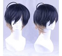 XHSDOZD Anime Cosplay Wig,A3 Usui Masumi Wig,Black gradient brown short Wig,with Free Wig Cap,for Christmas Carnival party Halloween Cosplay Wig
