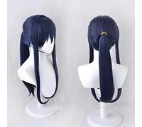 XHSDOZD Anime Cosplay Wig,IDOLiSH7 Banri Ogami Wig,Blue long ponytail Wig,with Free Wig Cap,for Christmas Carnival party Halloween Cosplay Wig