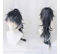 XHSDOZD Anime Cosplay Wig，IDOLiSH7 Momo Wig，Gray blue gradient Wig，with Free Wig Cap，for Christmas Carnival party Halloween Cosplay Wig(Size:Long)