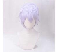XHSDOZD Anime Cosplay Wig,IDOLiSH7 SOGO Osaka Wig,Short fluffy Wig,with Free Wig Cap,for Christmas Carnival party Halloween Cosplay Wig(Size:Light purple)