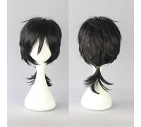 XHSDOZD Anime Cosplay Wig,Kagerou Project Kido Tsubomi Wig,Middle length Wig,with Free Wig Cap,for Christmas Carnival party Halloween Cosplay Wig(Color:Black)