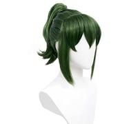 XHSDOZD Anime Cosplay Wig,My Senpai is Annoying Igarashi Futaba Wig,Single ponytail green Wig,with Free Wig Cap,for Christmas Carnival party Halloween Cosplay Wig