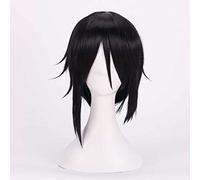 XHSDOZD Anime Cosplay Wig，Psycho-Pass Ginoza Nobuchika Wig，Black short Wig，with Free Wig Cap，for Christmas Carnival party Halloween Cosplay Wig