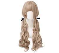 XHSDOZD Anime Cosplay Wig,SINoALICE Red Riding Hood Wig,Long wavy Wig,with Free Wig Cap,for Christmas Carnival party Halloween Cosplay Wig(Size:Brown)
