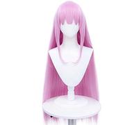 XHSDOZD Anime Cosplay Wig，The Day I Became a God Hina Sato Wig，Pink long straight Wig，with Free Wig Cap，for Christmas Carnival party Halloween Cosplay Wig