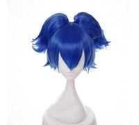 XHSDOZD Anime Cosplay Wig,Touken Ranbu Online Sayo Samonji Wig,Blue Wig,with Free Wig Cap,for Christmas Carnival party Halloween Cosplay Wig