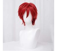 XHSDOZD Anime Cosplay Wig，Uta No Prince Sama Otoya Ittoki Wig，Red short Wig，with Free Wig Cap，for Christmas Carnival party Halloween Cosplay Wig