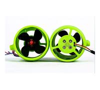 XHSESA 12V-24V 20A Underwater Thruster Motor 4 Blades Propeller Propulsion 30-200W Part for ROV RC Bait Tug Boat (clockwise Motor+1pc counterclockwise Motor)