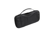 XHSESA Game Console Handheld Storage Bag with 10 Cartridge Slots, Compatible with Nintendo Switch 2 - Waterproof Portable Travel Storage Case (Black (Leather))