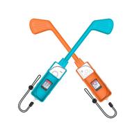 XHSESA Golf Club Grips for Switch 2 - Controller Hand Grips for Mario Golf & Switch Sports game (Orange and Blue)