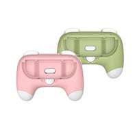 XHSESA Handle Grips for Switch 2, ABS Durable Gaming Cartoon joystick for JoyCon controller (Pink+Green)