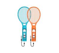XHSESA Tennis Racket Gamepad Accessories for Switch 2 - Compatible with Switch Sports & Motion Games, Grip Controllers for Joy-Con (Orange-Blue)