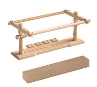 XHSMYXGS Adjustable Beech Wood Quilting Frame for Cross Stitch, Needlepoint & Sewing Crafts - Ideal Art Holder for Quilters & Needlework Enthusiasts