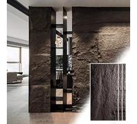 XHSMYXGS Faux Stone Wall Panel, 3D Wall Paneling Covering Kit, PU Stone Wall Panel for Home Hallway Accent, Kitchen Restaurant Bar Wainscoting (Gray c)