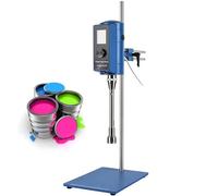 XHSMYXGS Lab High Shear Homogenizer Mixer Digital Machine, High Speed Emulsifier Disperser, Emulsion Homogenize Dispersion with Stainless Steel Stirring Device (12G)